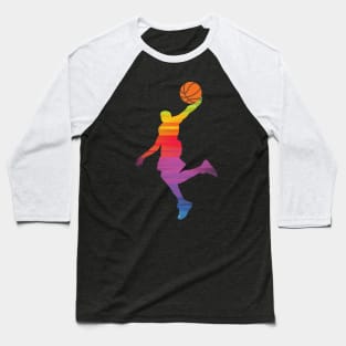 Basketball Player Baseball T-Shirt